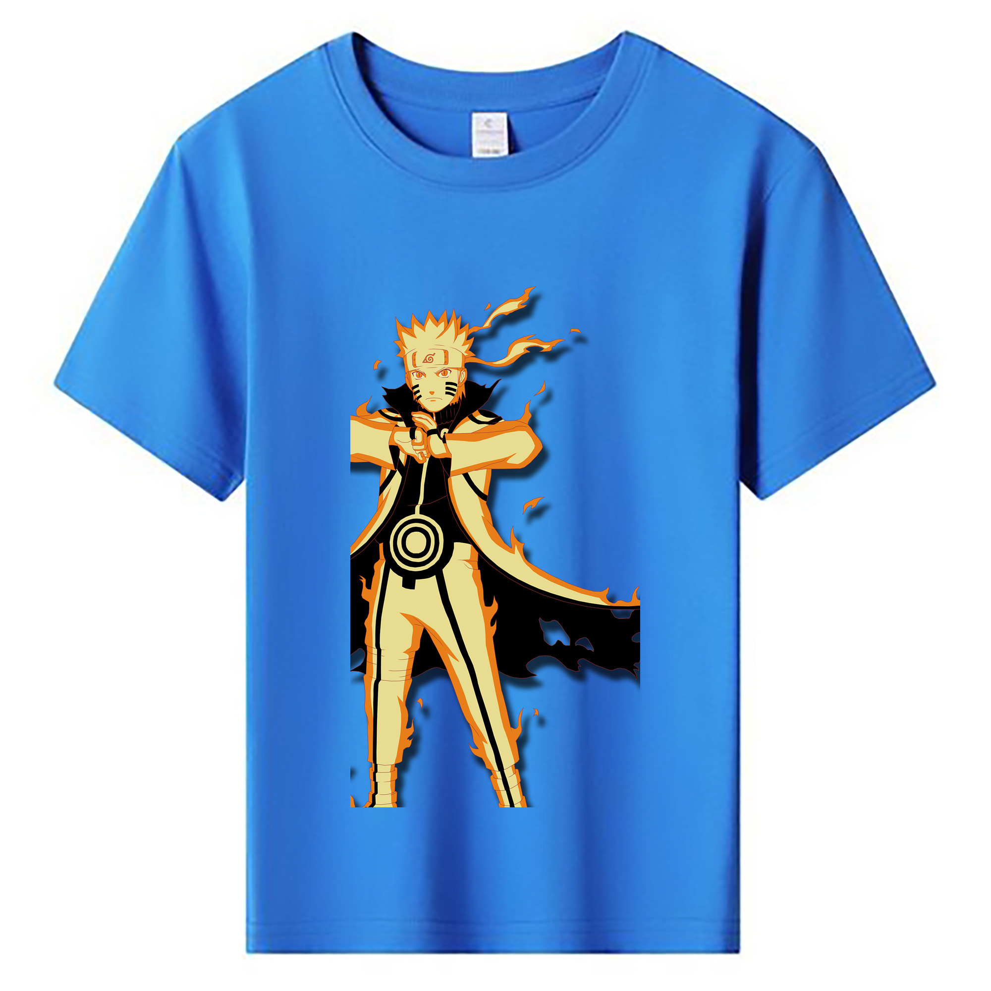（画像用） NARUTO -ナルト- うずまき ナルト Uzumaki Naruto 綿100％キッズTシャツ（フロントプリント）